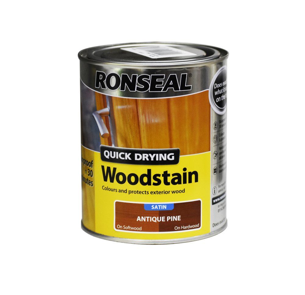 Ronseal Quick Drying Wood Stain Antique Pine 750ml