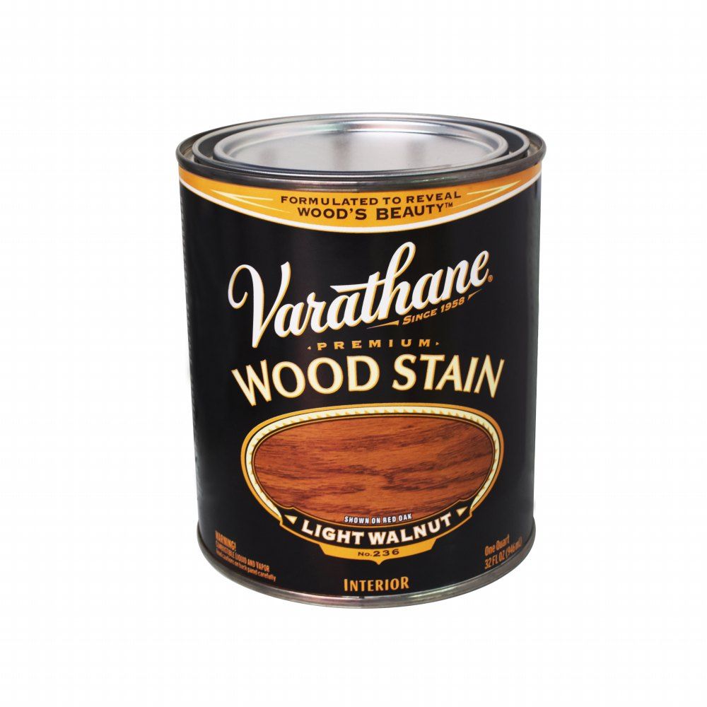 Varathane Premium Wood Stain Light Walnut 1qt
