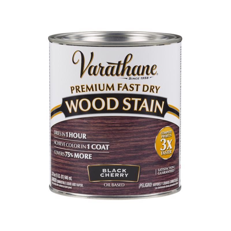Ace Varathane Woodstain Black/Cherry 1qt (165368)