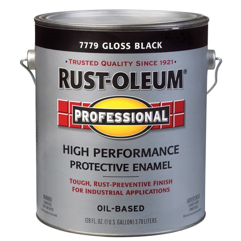 Rust-O-Leum Professional Protective Enamel Paint Black 1gal