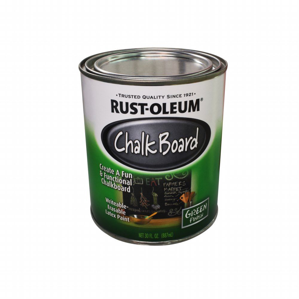 Rust-Oleum Interior Latex Chalkboard Paint Green 1qt