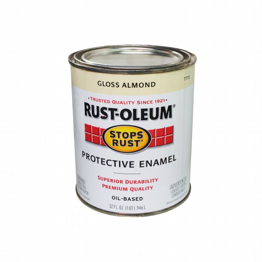 Rust-Oleum Indoor and Outdoor Oil Based Protective Enamel Flat Black 1qt