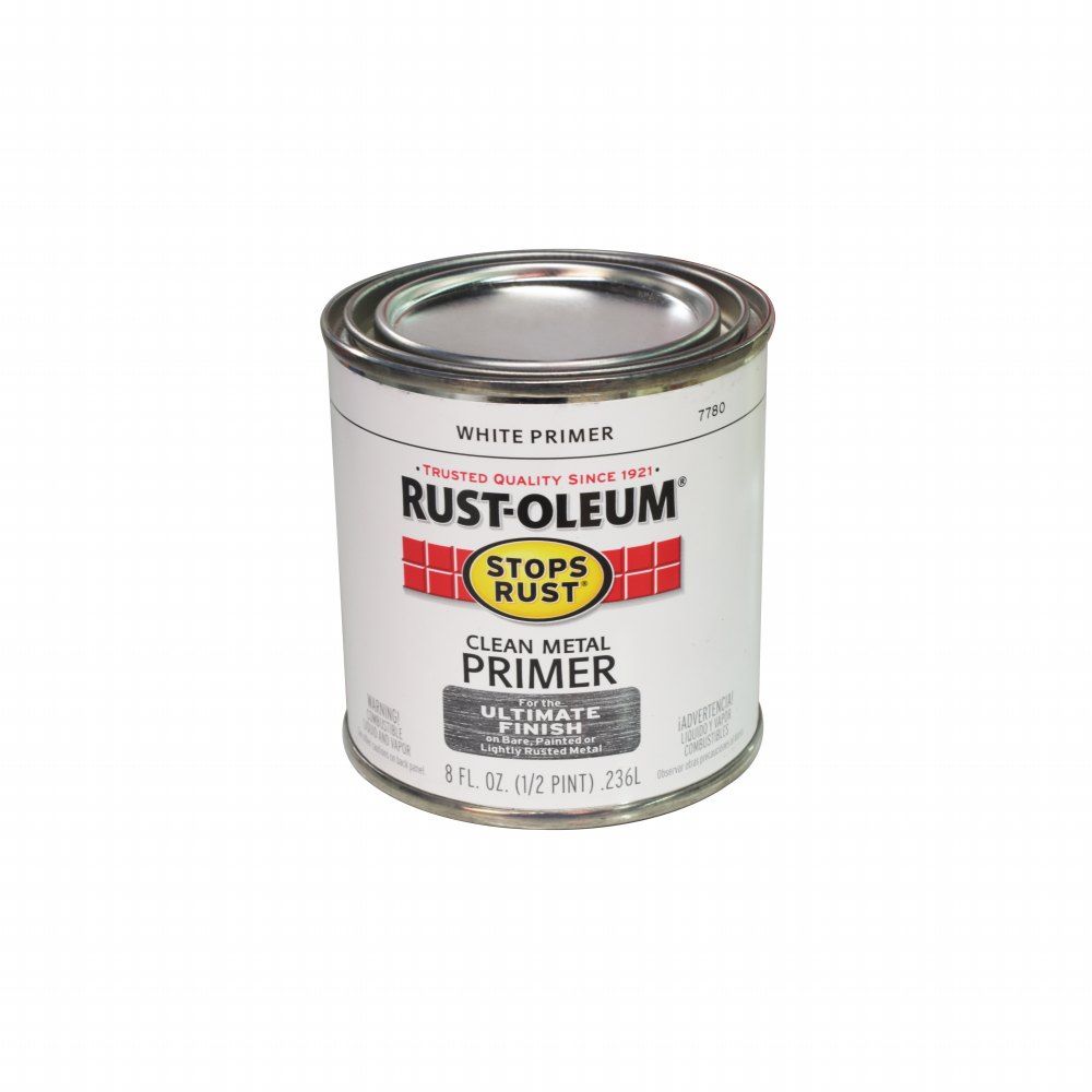 Rust-Oleum Indoor and Outdoor Oil Based Protective Enamel Clean White 1/2 pt