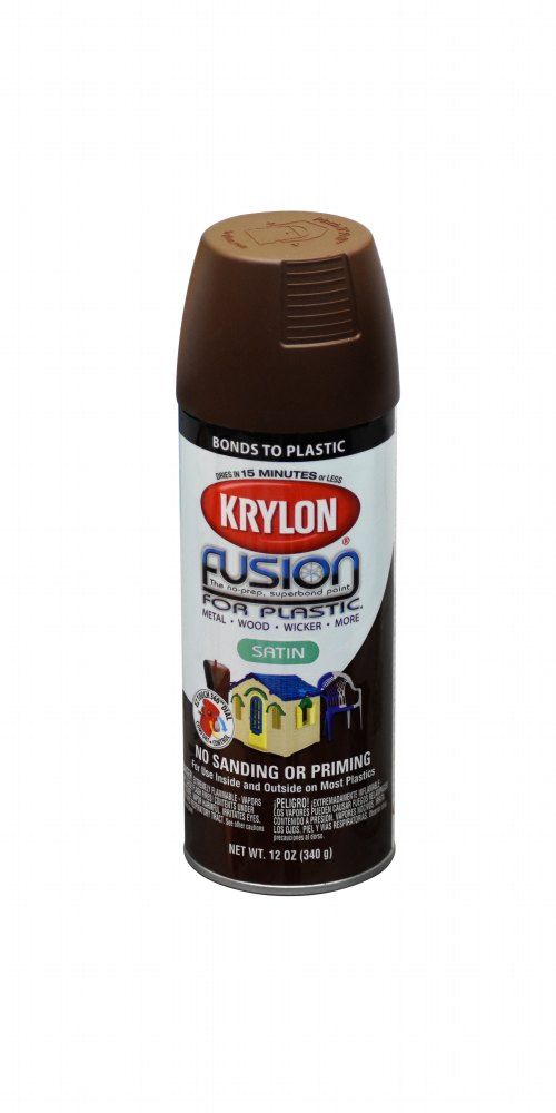 Krylon Espresso Satin Fusion Spray Paint 12oz