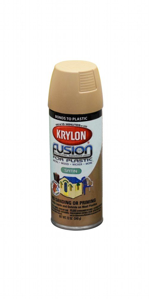 Krylon Khaki Satin Fusion Spray Paint 12oz