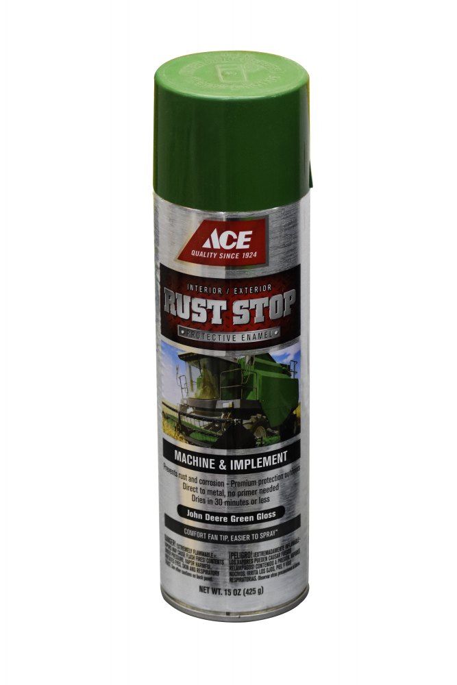 Ace Rust Stop John Deere Green Gloss Machine and Implement Spray Paint 15oz