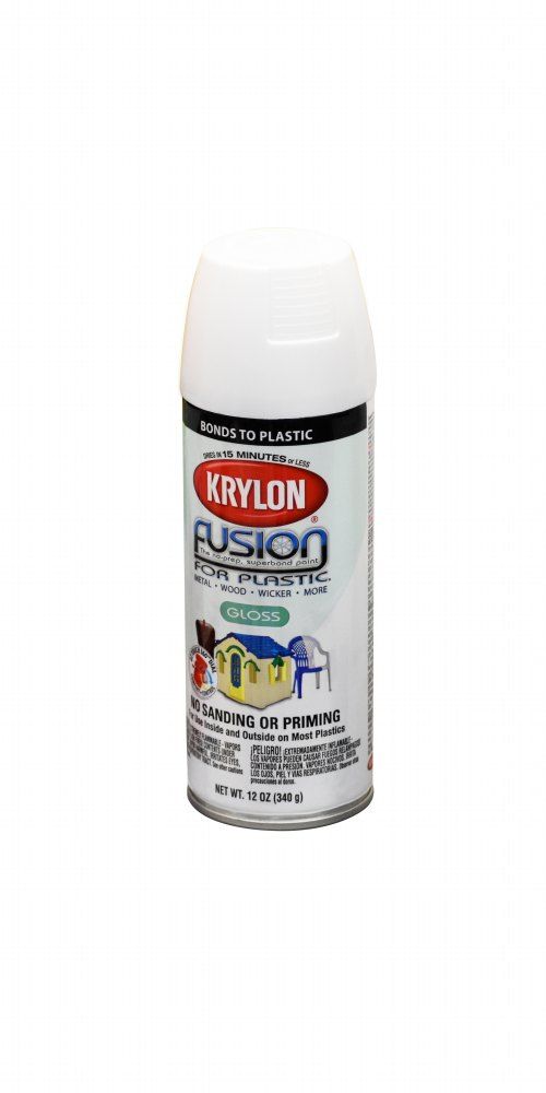 Krylon White Gloss Fusion Spray Paint 12oz