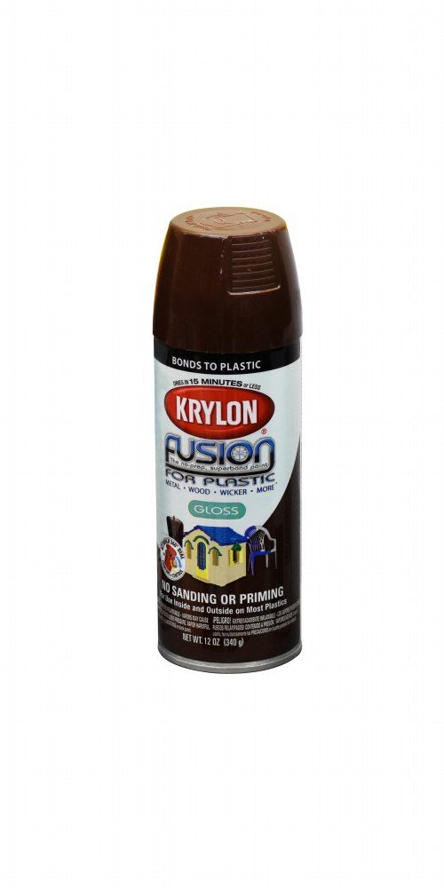 Krylon Espresso Gloss Fusion Spray Paint 12oz