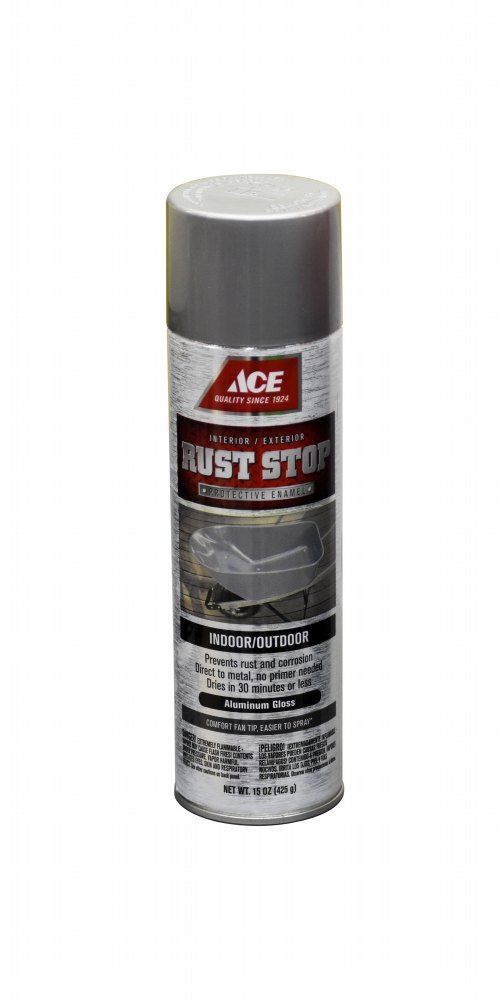 Ace Rust Stop Aluminium Gloss Spray Paint 15oz