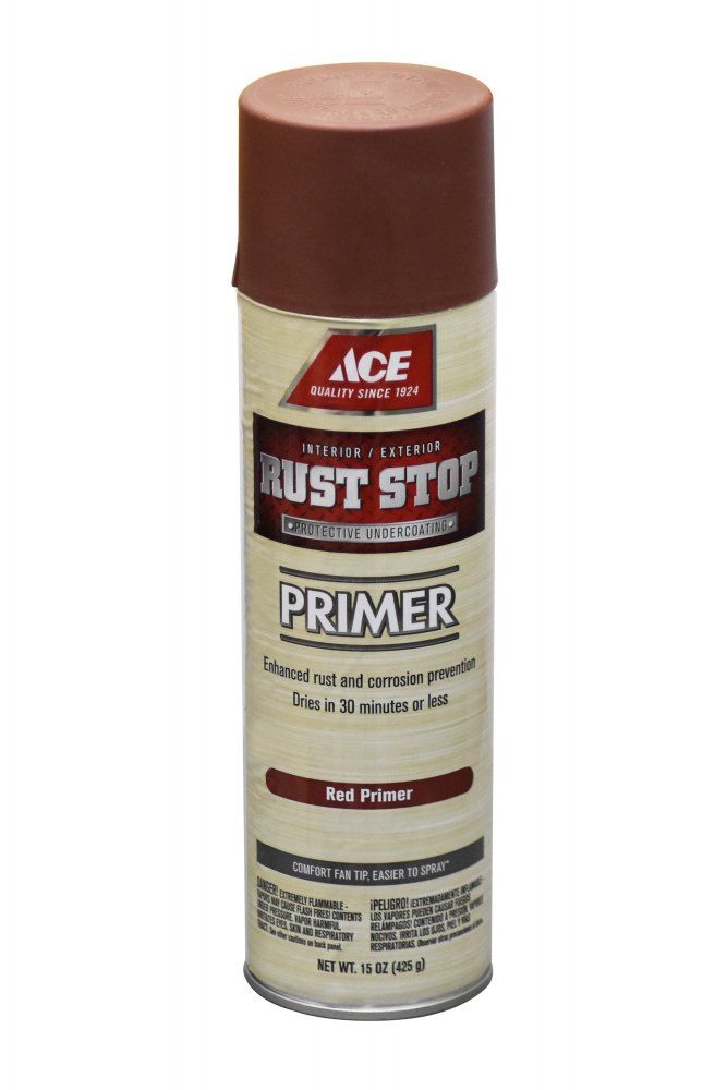 Ace Rust Stop Primer Red Spray Paint 15oz