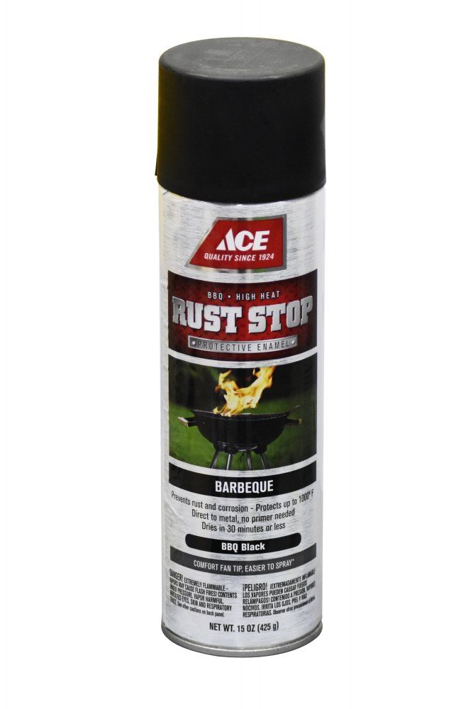 Ace Rust Stop Primer BBQ Black Spray Paint 15oz