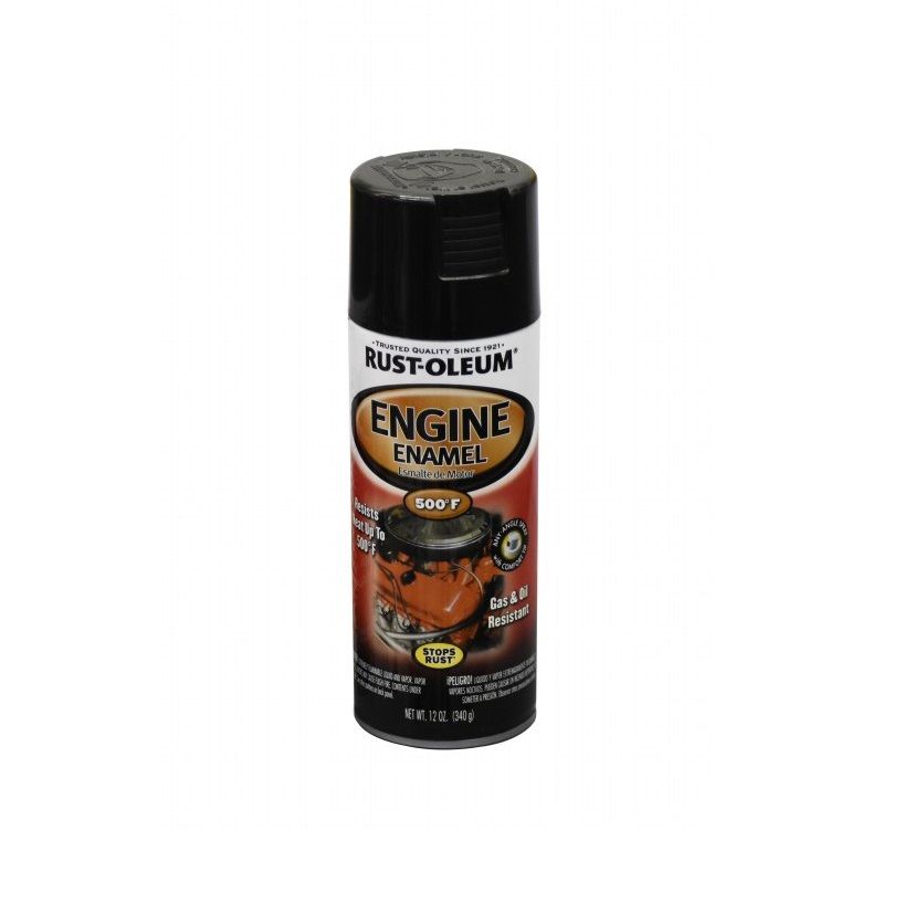 Rust-Oleum Stops Rust Black Gloss Engine Enamel Spray 12oz
