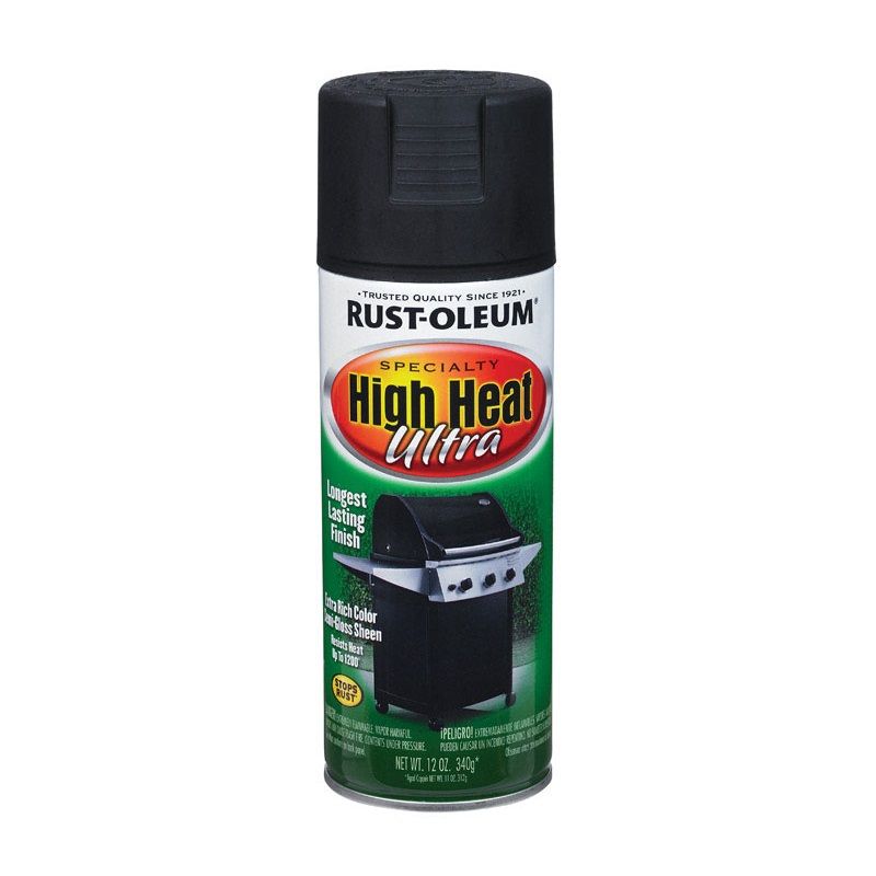 Krylon Special Purpose Black Gloss High Heat Max Spray Paint 12oz