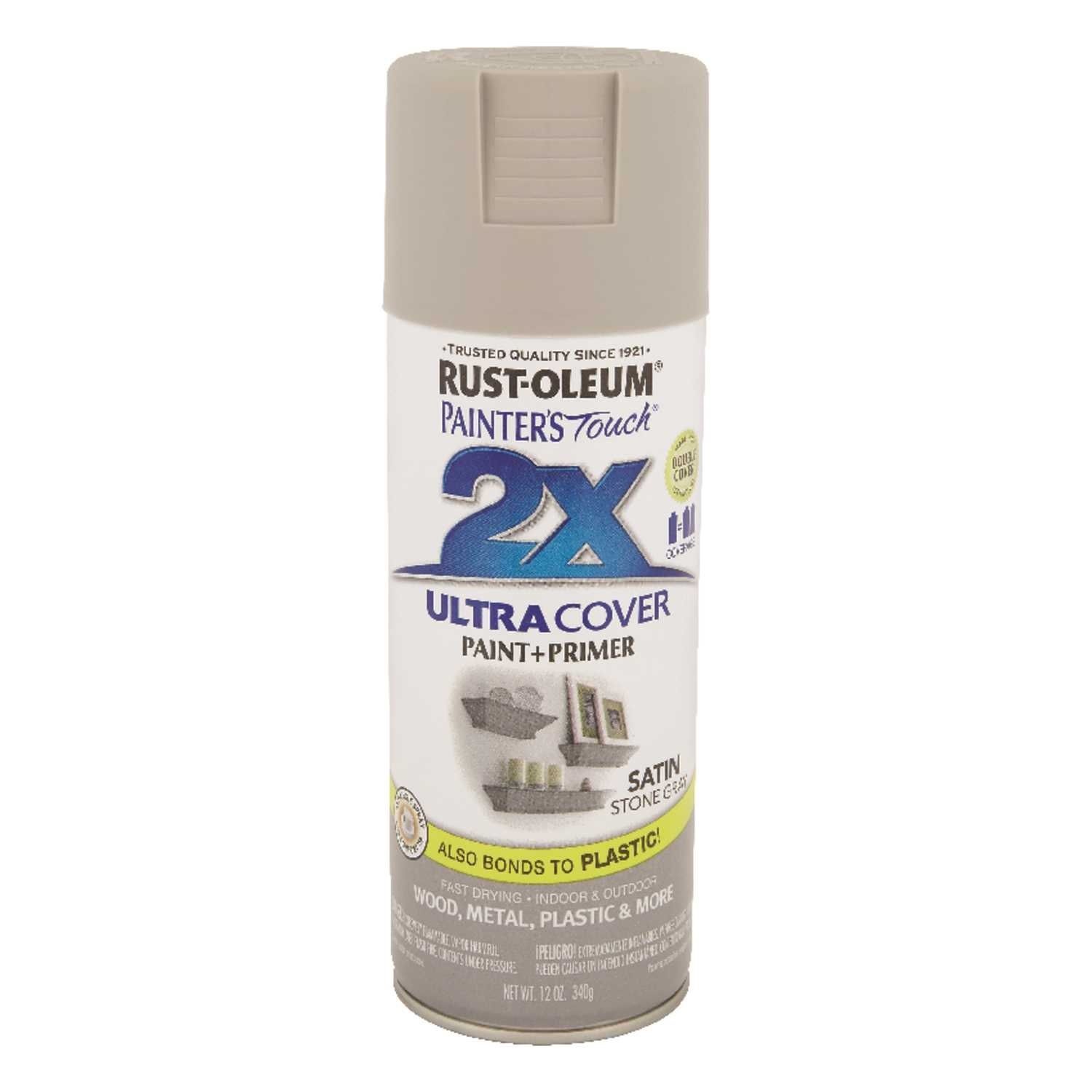 Spray Paint 2x Satin Stone Gray 12oz