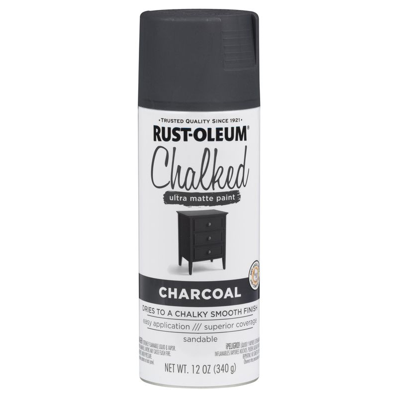 Rust-Oleum Chalked Ultra Matte Charcoal Spray Paint 12oz. (1000935)