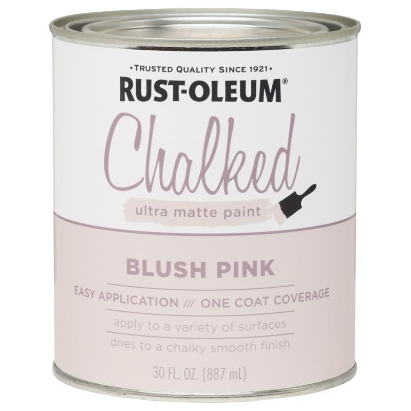 Rust-Oleum Ultra Matte Water-Based Chalk Paint Blush Pink 30 oz. (1805019)