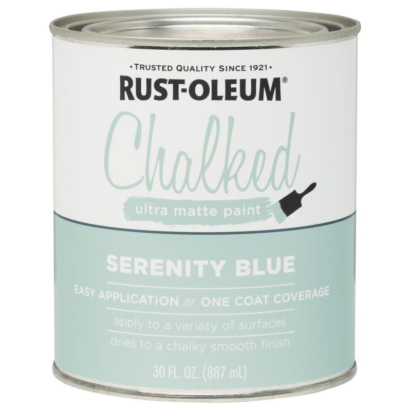 Rust-Oleum  Matte Serenity Blue Water-Based Acrylic Chalk Paint 30 oz.(1804962)