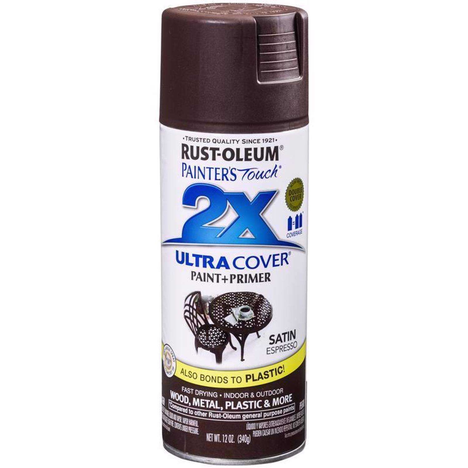 Rust-oleum Painter's Touch 2X Ultra Cover Satin Espresso  Spray Paint 12 Oz.
