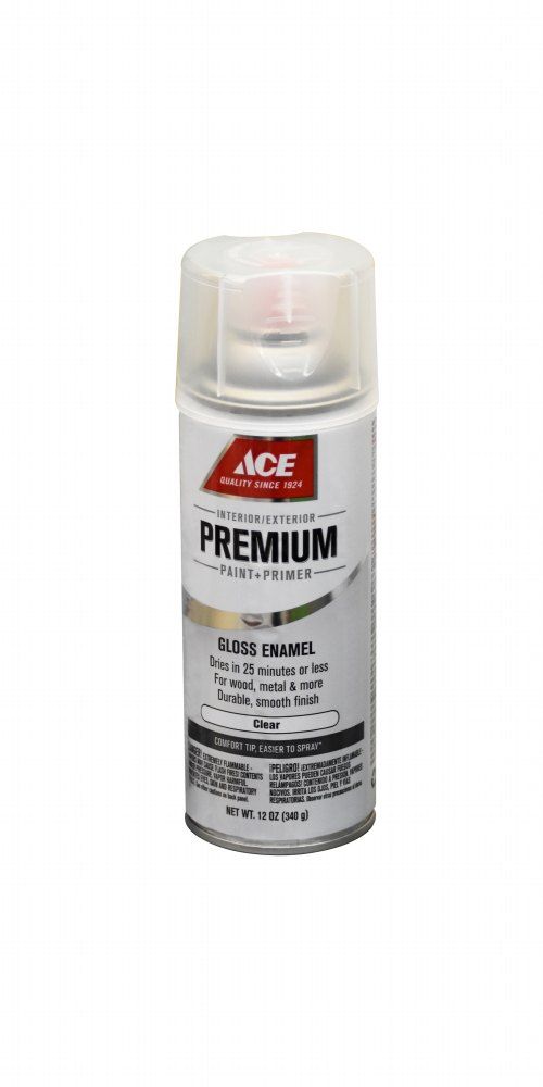 Ace Premium Clear Gloss Enamel Spray Paint 12oz