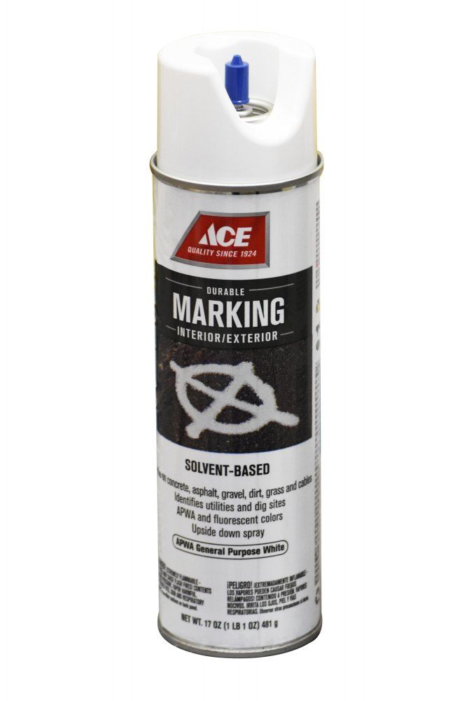 White Upside-Down Marking Spray Paint 17oz