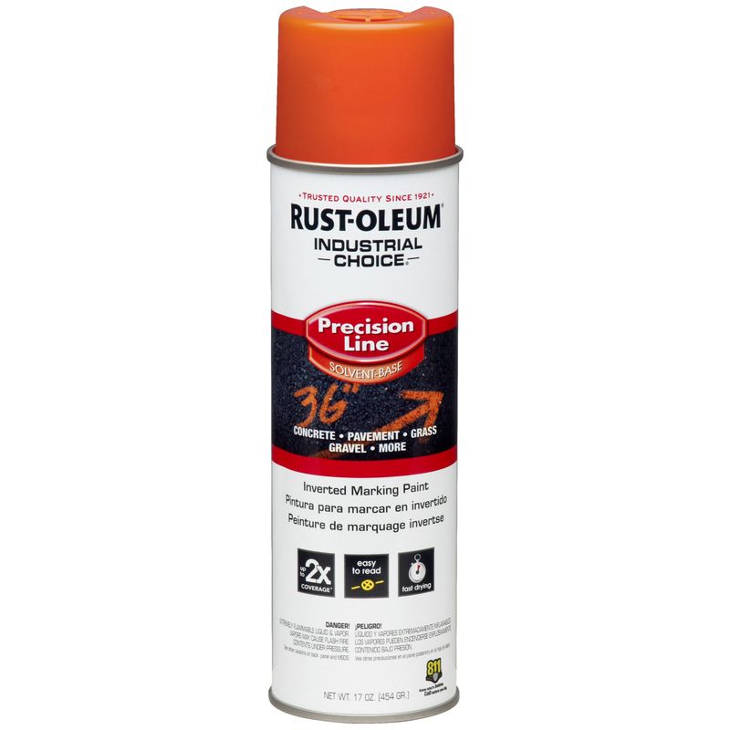 Ace Sovent-Based APWA Alert Orange Upside-Down Marking Spray Paint 17oz