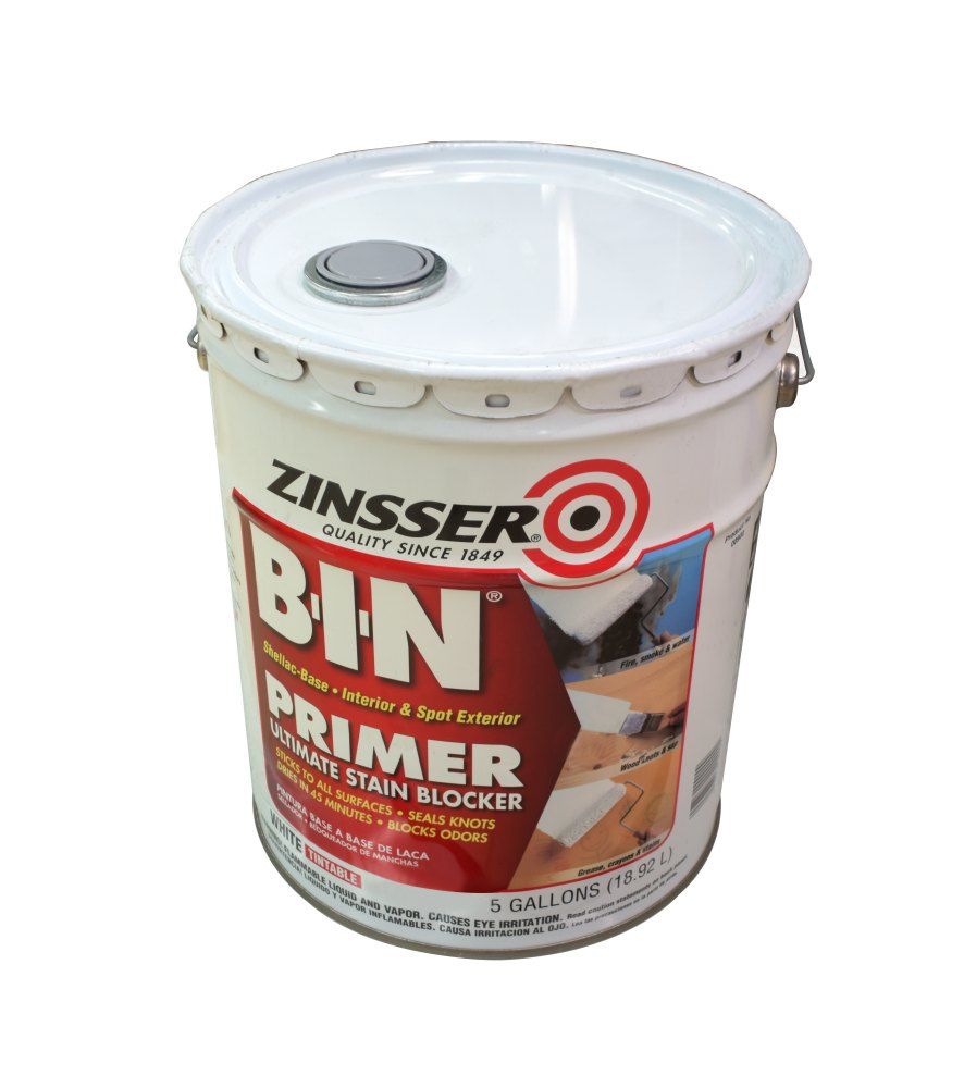 Zinsser BIN Shellac-Based Interior and Exterior Primer and Sealer 5gal