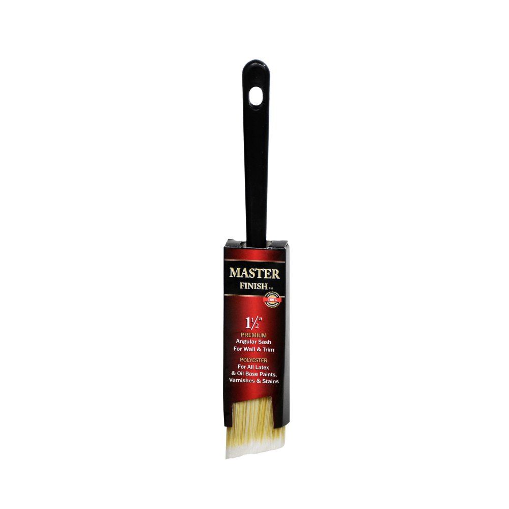 Master Finish Premium Angular Sash Paint Brush  1-1/2in