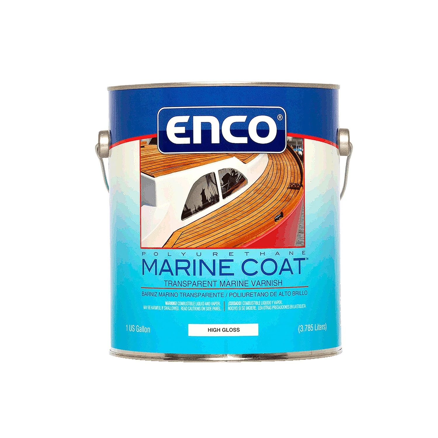 Enco Marine Coat Polyurethane Varnish Clear Gloss 1 gal