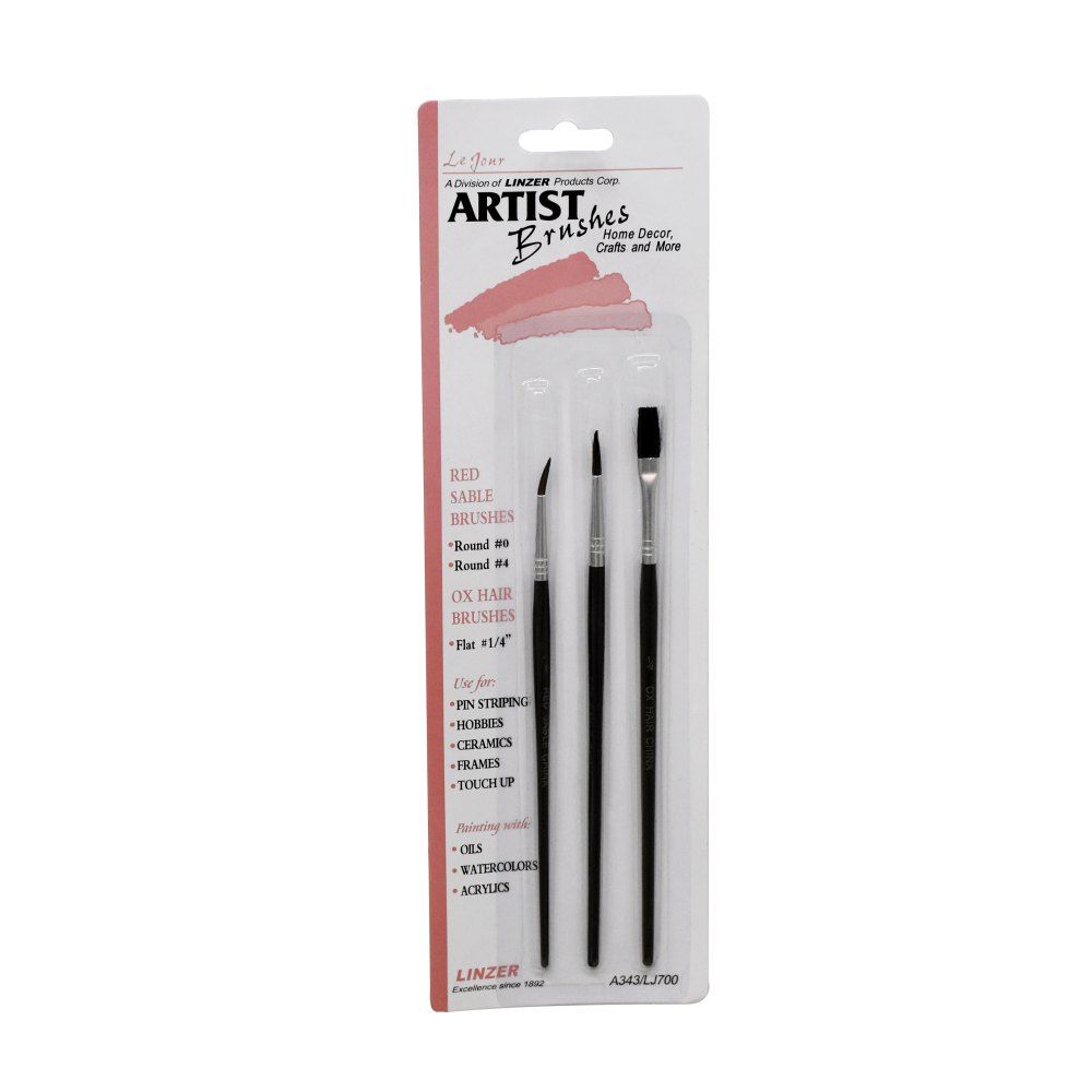 Artist Brush Set Ceramic 3pc (18585)