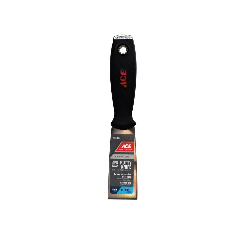 Ace High Carbon Steel Putty Knife Flexible 1-1/2in
