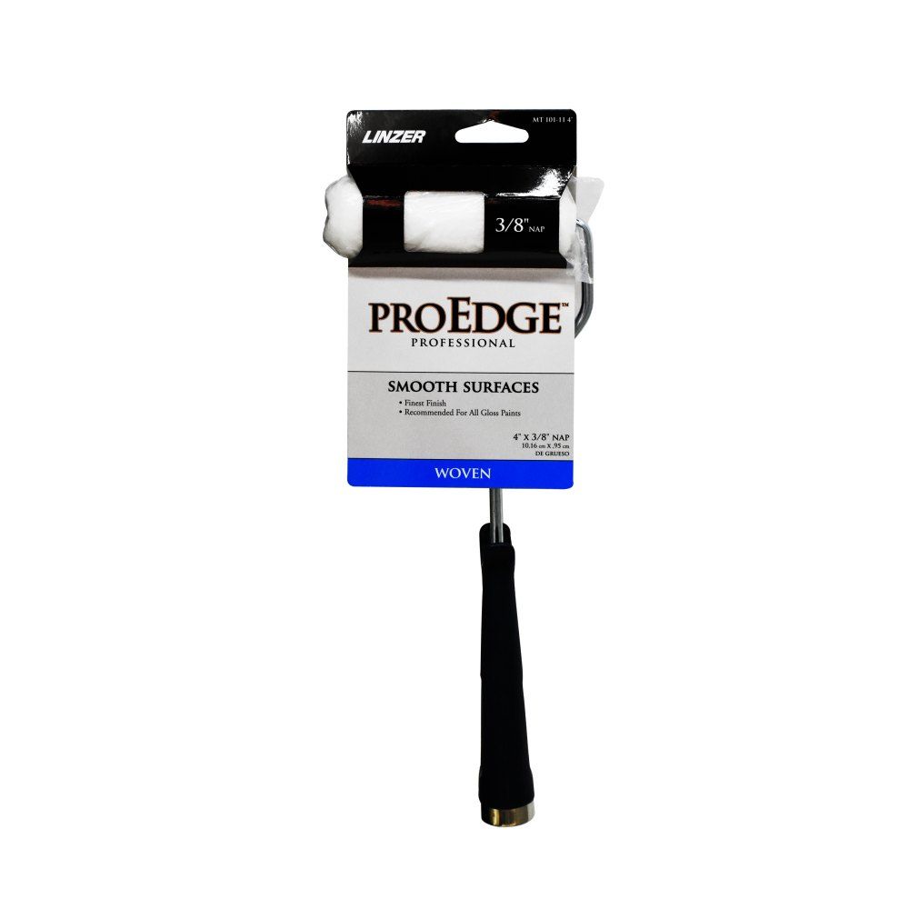 Linzer Pro Edge Paint Roller Frame and Cover Threaded End 4in