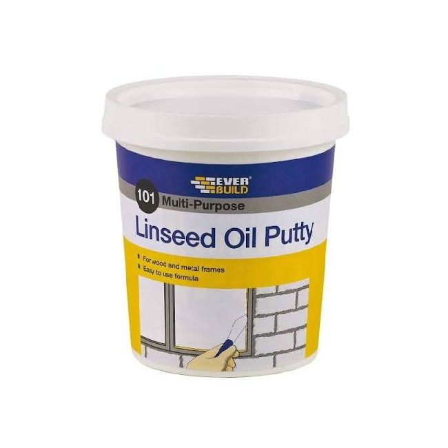 Everbuild Multi Purpose Linseed Oil Putty White 1 kg