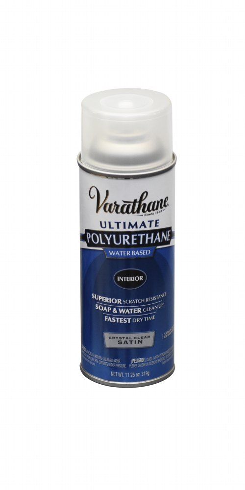 Varathane Water Based Polyurethane Spray Clear Satin 11.25oz
