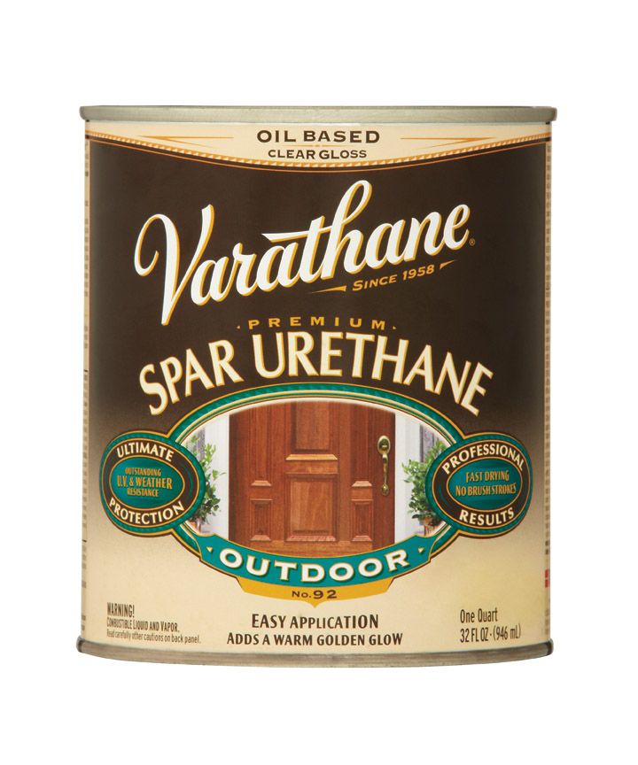 Varathane Exterior Spar Urethane Clear Satin 1qt