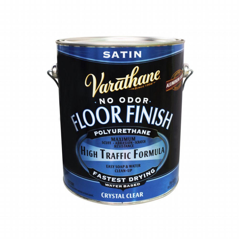 Varathane Water Based Satin Floor Finish Clear 1gal