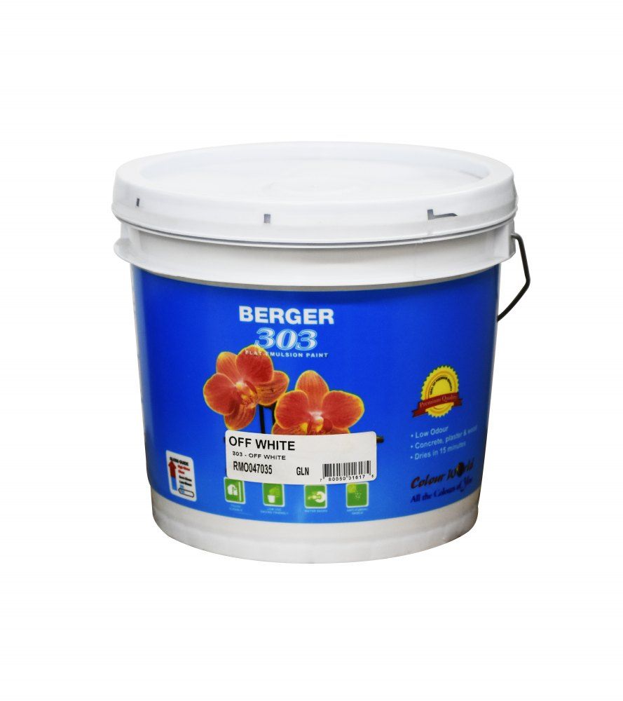 Berger 303 Flat Emulsion Off White 1gal