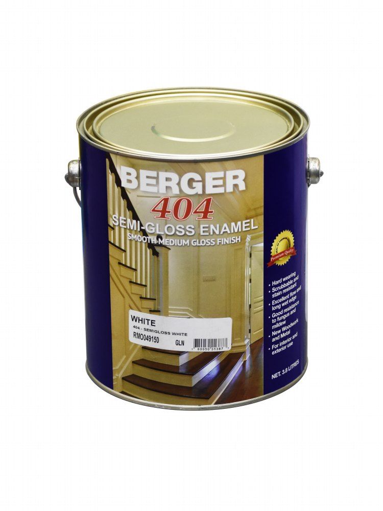 Berger 404 Semi-Gloss Enamel White 1gal