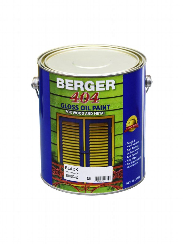 Berger 404 Gloss Oil Black 1gal