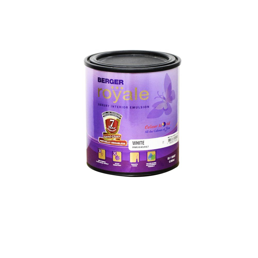 Berger Royale Semi Gloss White 1qt