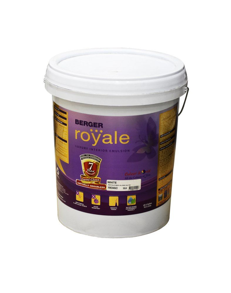 Berger Royale Semi Gloss White 5gal