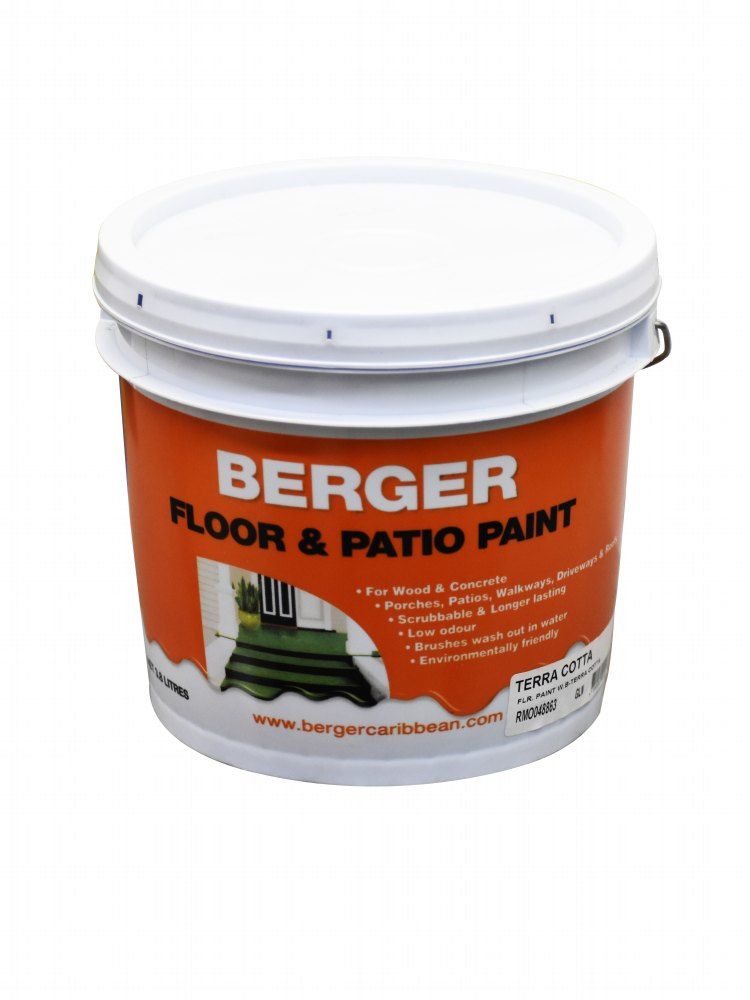 Berger Water Based Floor and Patio Paint Terra Cotta 1gal