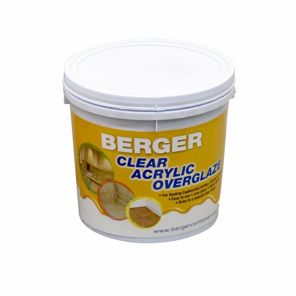 Berger Clear Acrylic Over Glaze 1qt