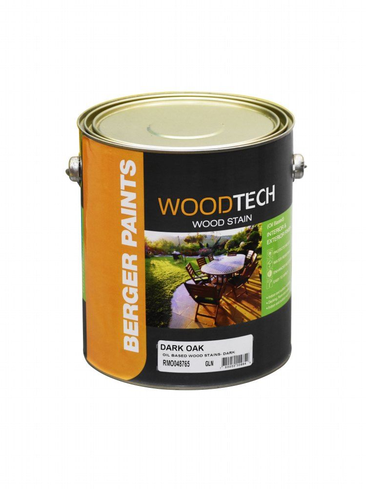 Berger Woodtech Oil Based Wood Stain Dark Oak 1gal