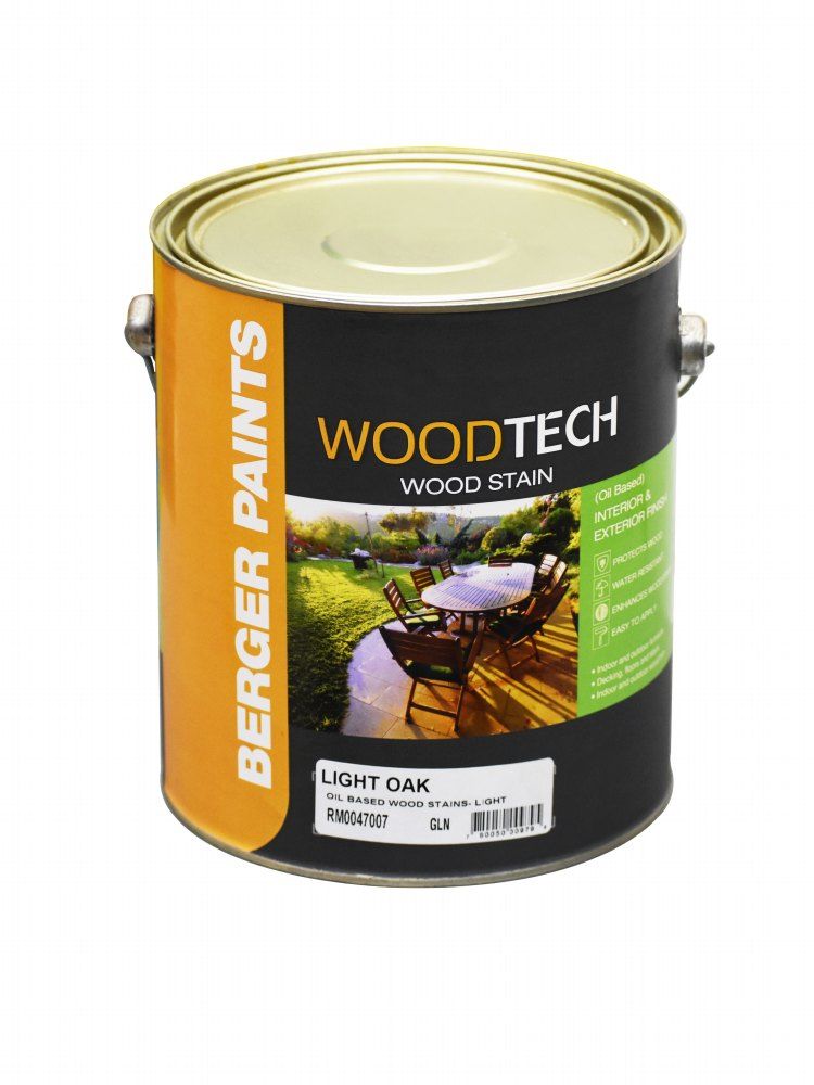 Berger Woodtech Oil Based Wood Stain Light Oak 1gal
