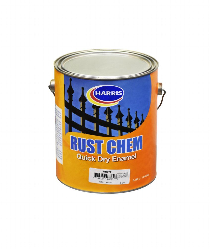 Harris Rust Chem Quick Dry Enamel White 1gal