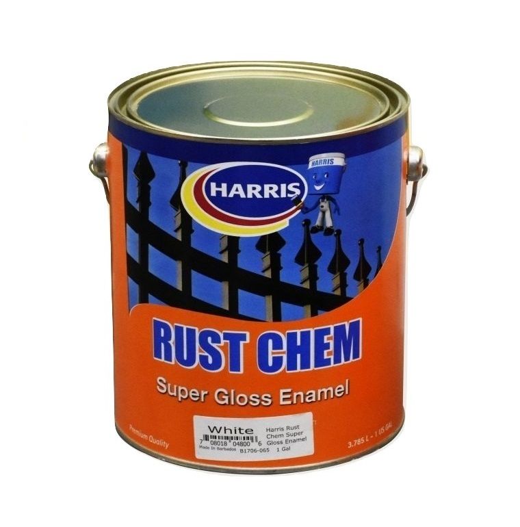 Harris Rust Chem Super Gloss Enamel White 1gal