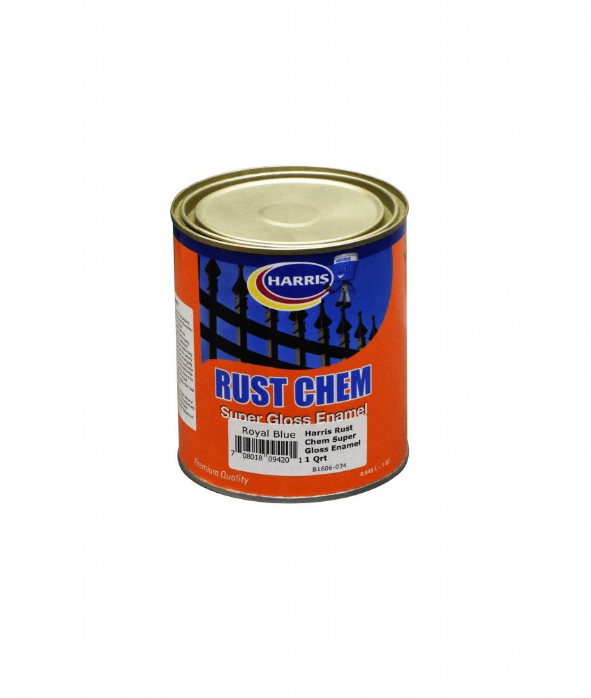 Harris Rust Chem Super Gloss Enamel Roral Blue 1qt