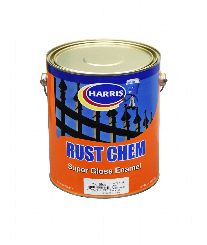 Harris Rust Chem Super Gloss Enamel Mid Blue 1gal