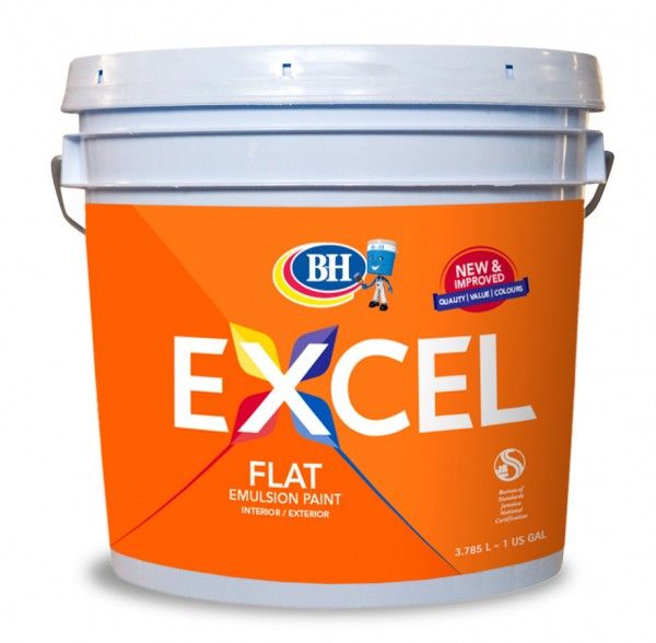 Harris Excel Flat Emulsion Paint Off White 1gal