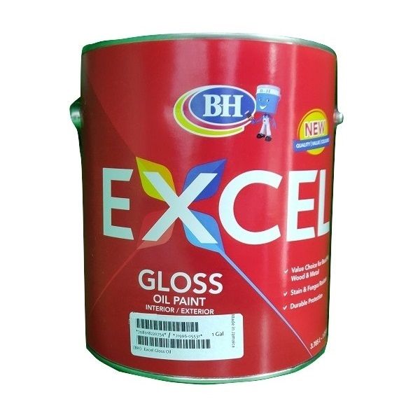 Harris Excel Gloss Oil Paint Duck Egg Green 1gal